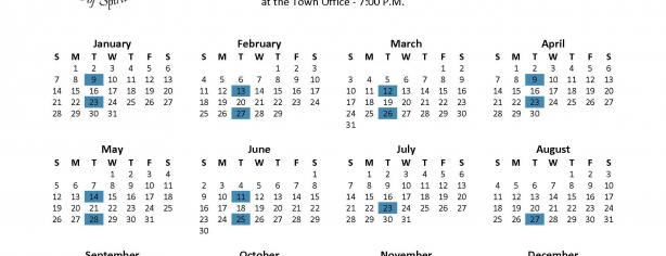 2024 Council Meeting Calendar
